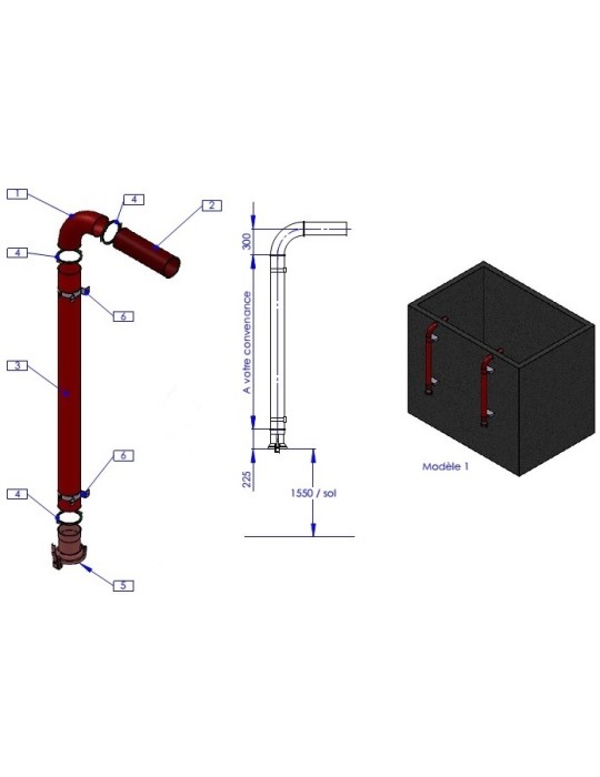 kit de remplissage pour granulés de bois, créer son silo, moderniser son silo, silo granulés bois, silo pellet, accessoire silo