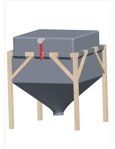 Silo textile structure bois HPS