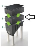 stockage granulé de bois, stockage pellet, accessoire pour poele, poele à pellet, poele granulés, accessoire pour poele pas cher